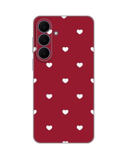 Maska za Samsung S731B Galaxy S25 Fe Burgundy Hearts Silikonska Print Skin