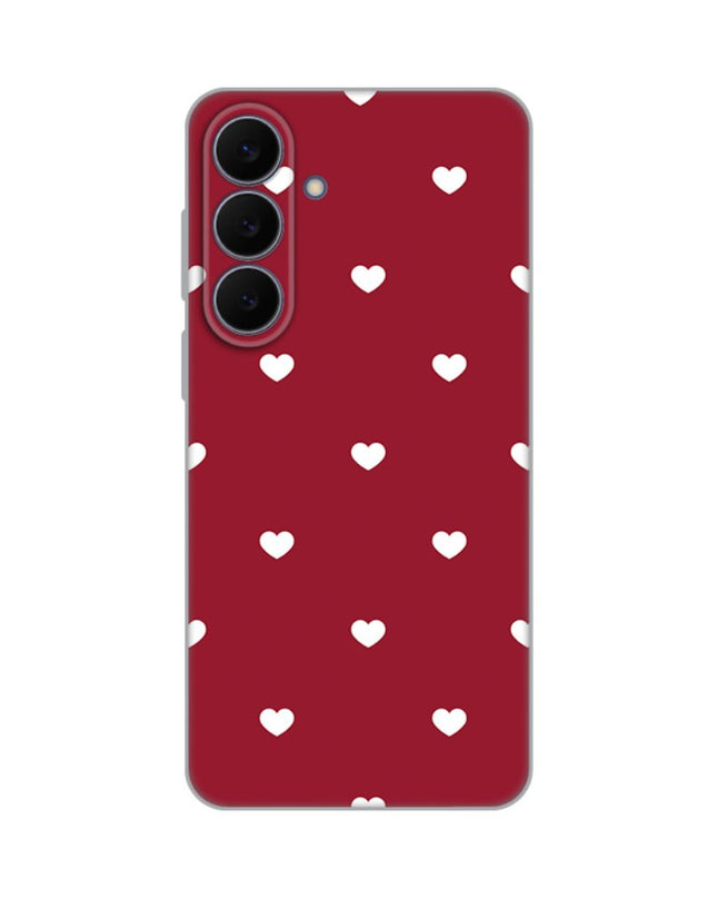Maska za Samsung S731B Galaxy S25 Fe Burgundy Hearts Silikonska Print Skin