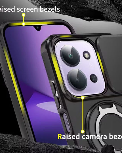 Maska za Xiaomi Redmi 15C 4G EU 173mm plava CamShield Ring stand