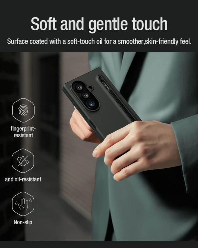 Maska za Samsung F976B Galaxy Z Fold 8 Ultra (S Pen) crna Nillkin Flex Pure Fold