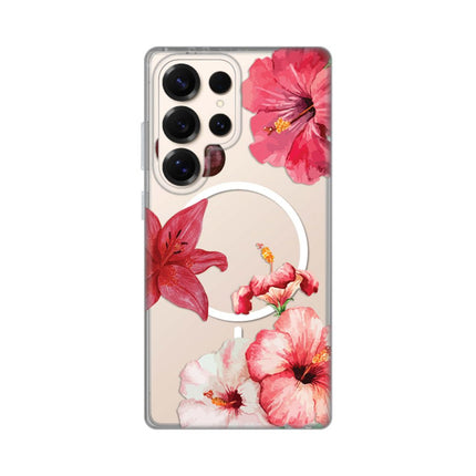 Maska za Samsung S938B Galaxy S25 Ultra Hibiscus Print Magsafe