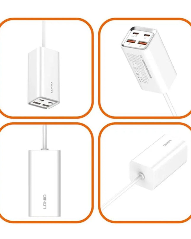 Kucni punjac LDNIO A4610C, QC4+, PD3.0, PPS, 65W beli