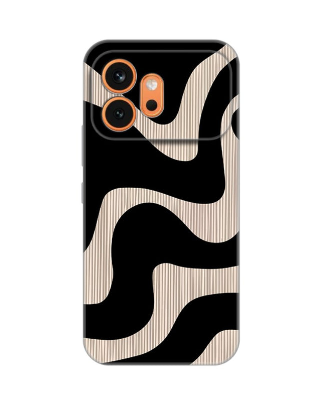 Maska za Honor 600 Black Flow Silikonska Print Skin