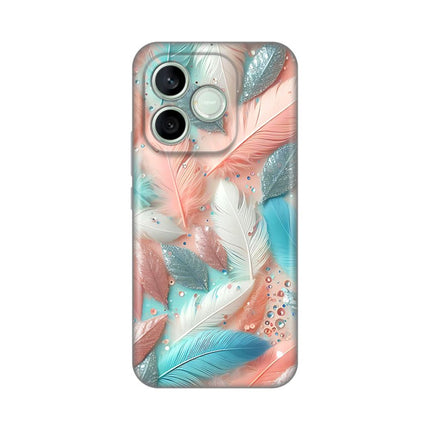 Maska za Honor 600 Lite Pastel Feathers Silikonska Print