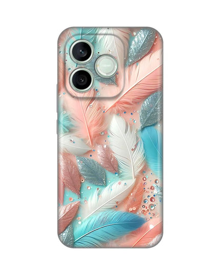 Maska za Honor 600 Lite Pastel Feathers Silikonska Print