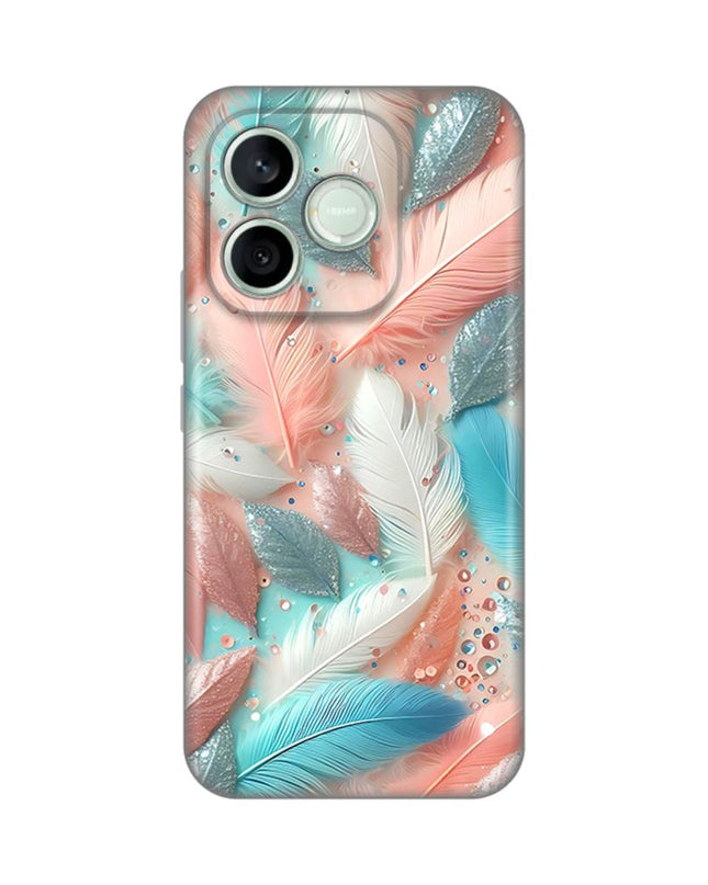 Maska za Honor 600 Lite Pastel Feathers Silikonska Print