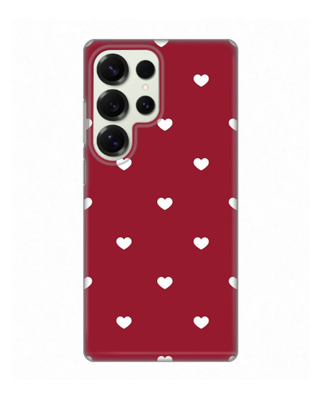 Maska za Samsung S938B Galaxy S25 Ultra Burgundy Hearts Silikonska Print Skin