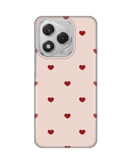 Maska za Honor 400 Lite Beige Hearts Silikonska Print