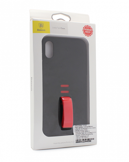 Torbica Baseus Little tail za iPhone X crno-