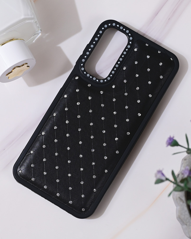 Torbica Bling za Samsung A556B Galaxy A55 5G crna