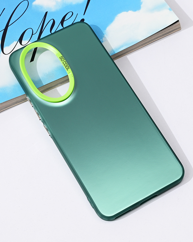 Torbica Clear za Honor 200 zelena