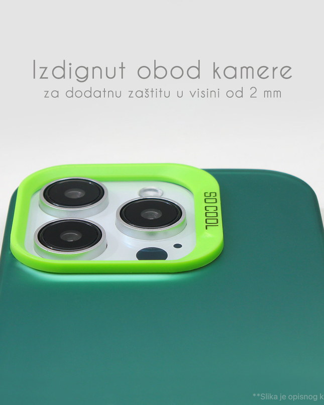 Torbica Clear za Honor 200 zelena