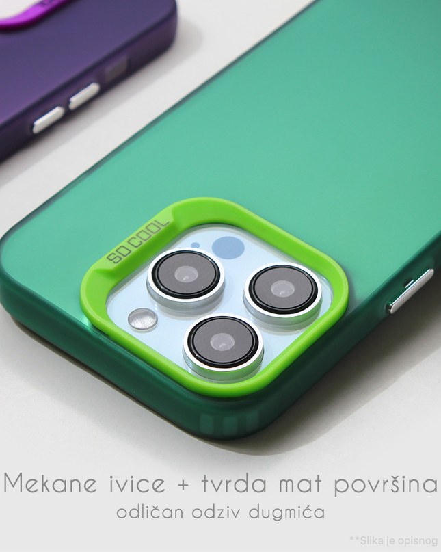 Torbica Clear za Honor 200 zelena