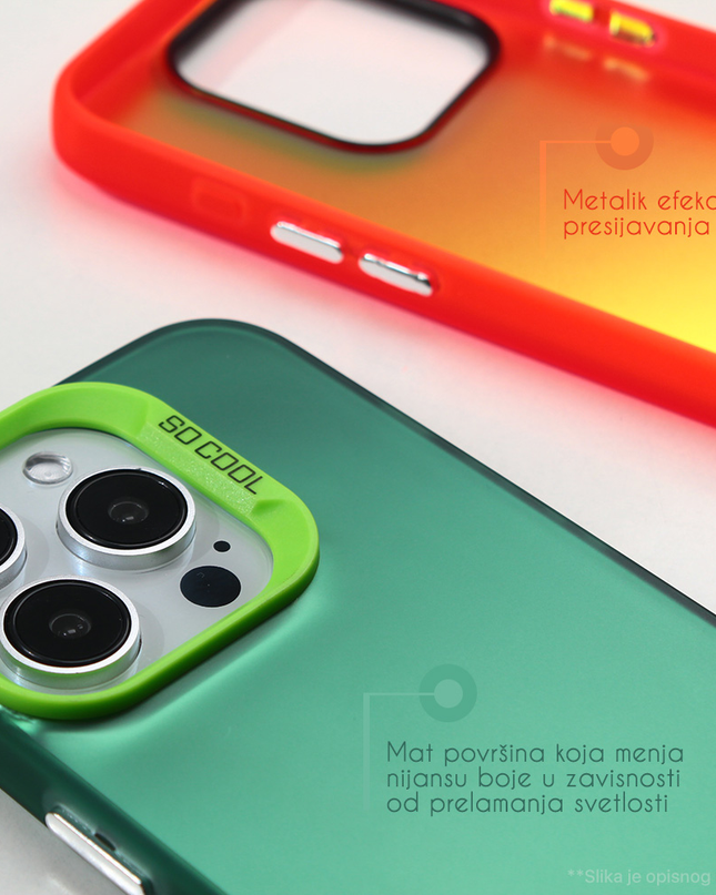 Torbica Clear za Honor 200 zelena