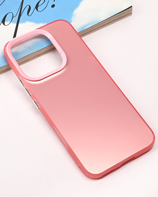 Maska Clear za Honor 400 Lite roze