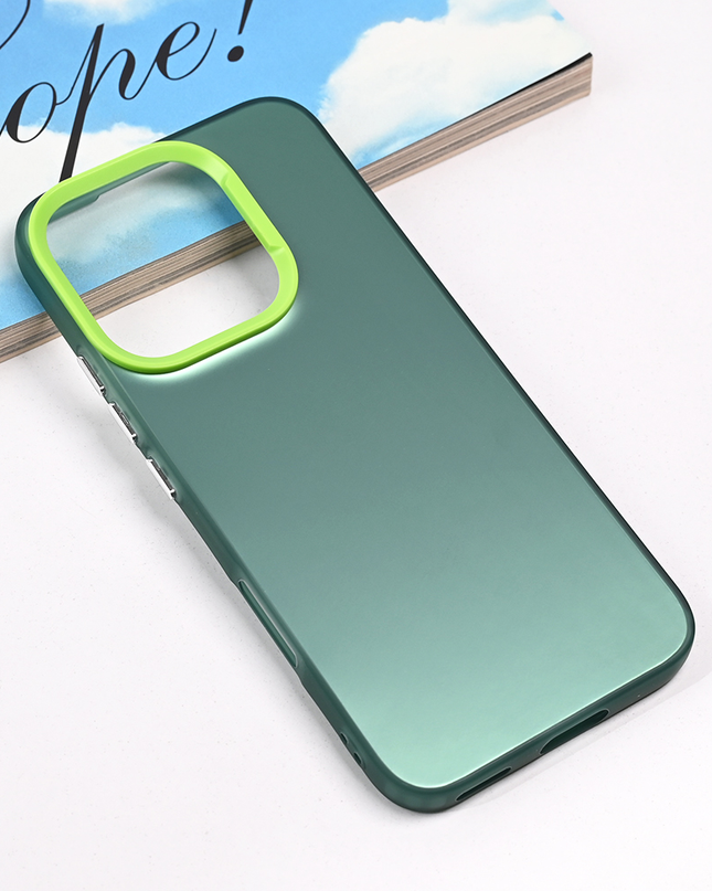 Maska Clear za Honor 400 Lite zelena