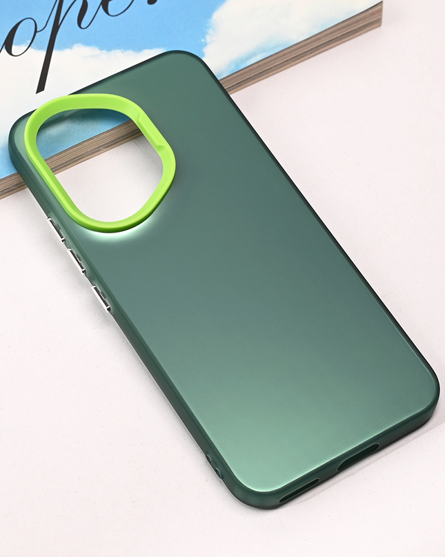 Maska Clear za Honor 400 zelena