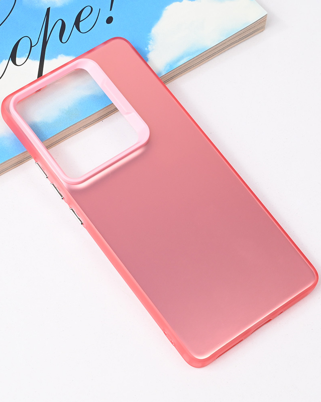 Torbica Clear za Xiaomi Redmi Note 14s roze