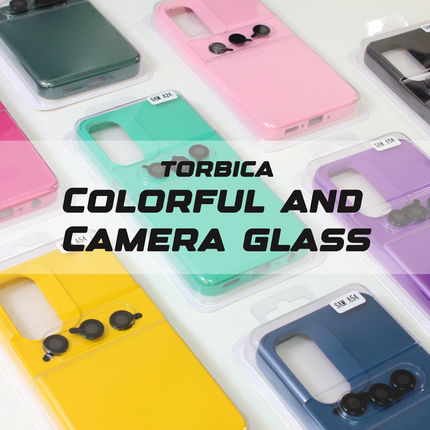Torbica Colorful and Camera glass za Samsung A245F Galaxy A24 4G crna