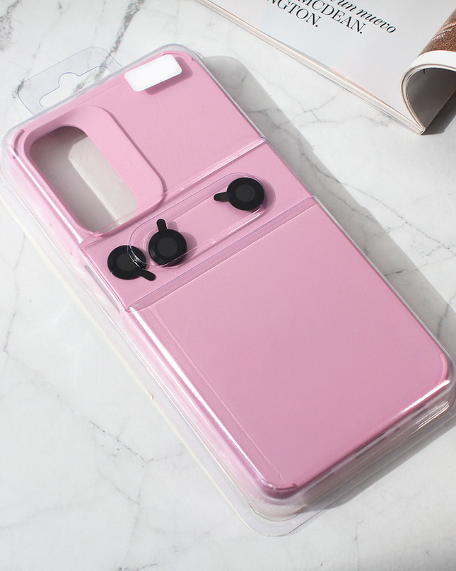 Torbica Colorful and Camera glass za Samsung A245F Galaxy A24 4G roze