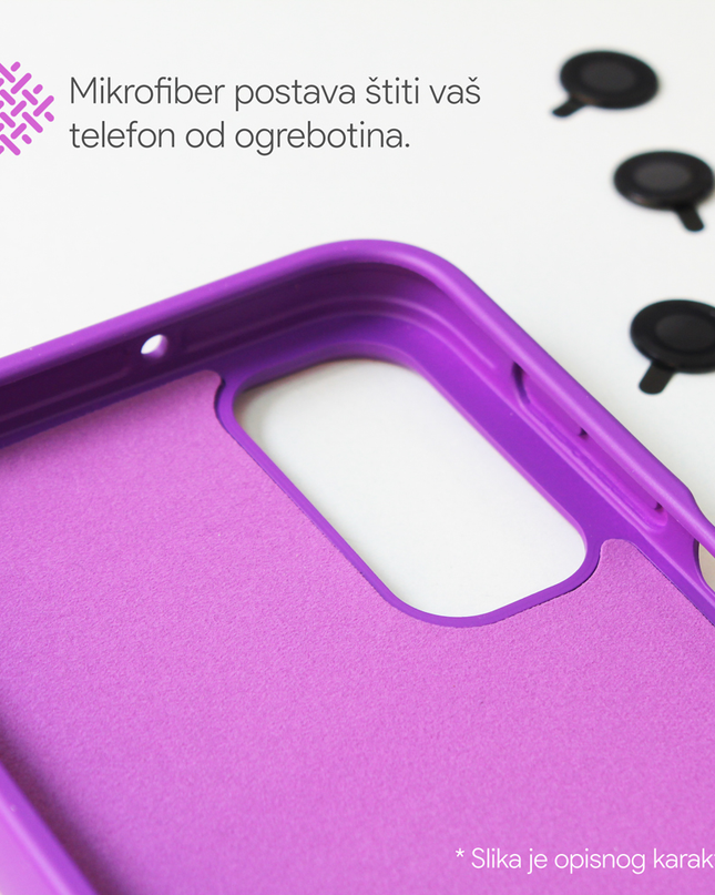 Torbica Colorful and Camera glass za Samsung A245F Galaxy A24 4G roze