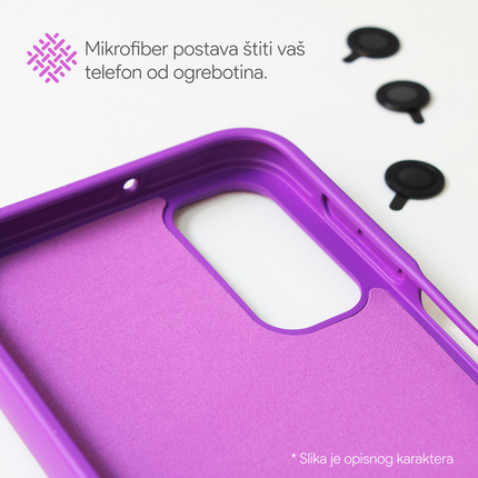 Torbica Colorful and Camera glass za Samsung A346B Galaxy A34 5G ljubicasta