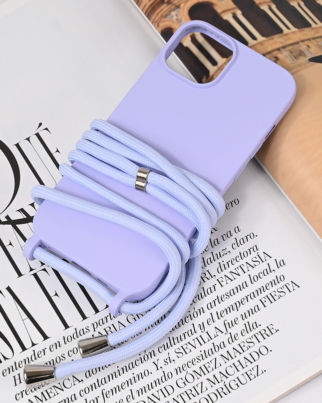 Torbica Crossbody za iPhone 13 6.1 ljubicasta