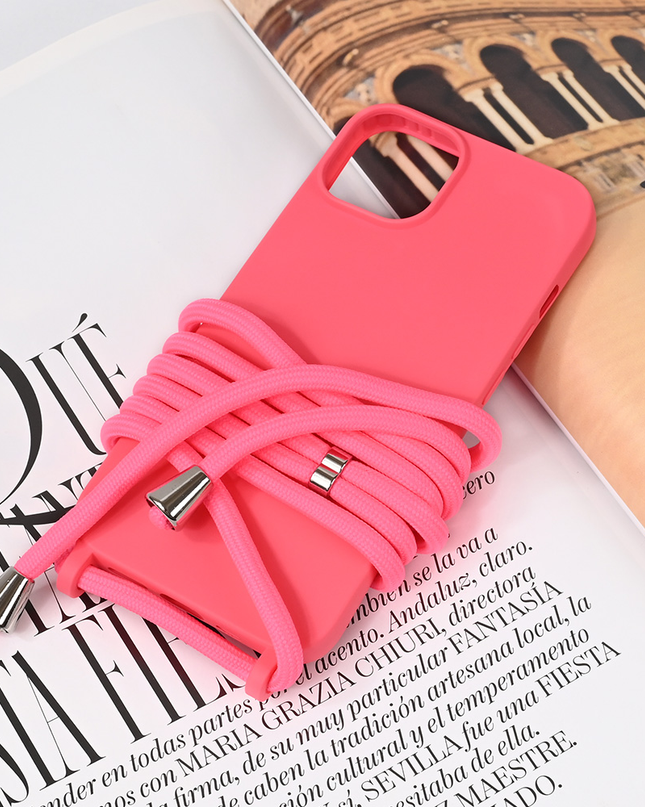 Torbica Crossbody za iPhone 13 6.1 pink
