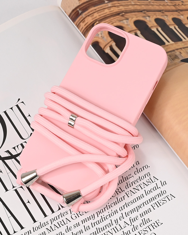 Torbica Crossbody za iPhone 13 6.1 roze
