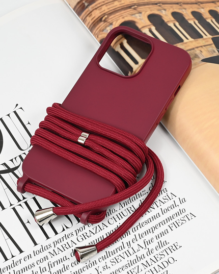 Torbica Crossbody za iPhone 13 Pro 6.1 bordo