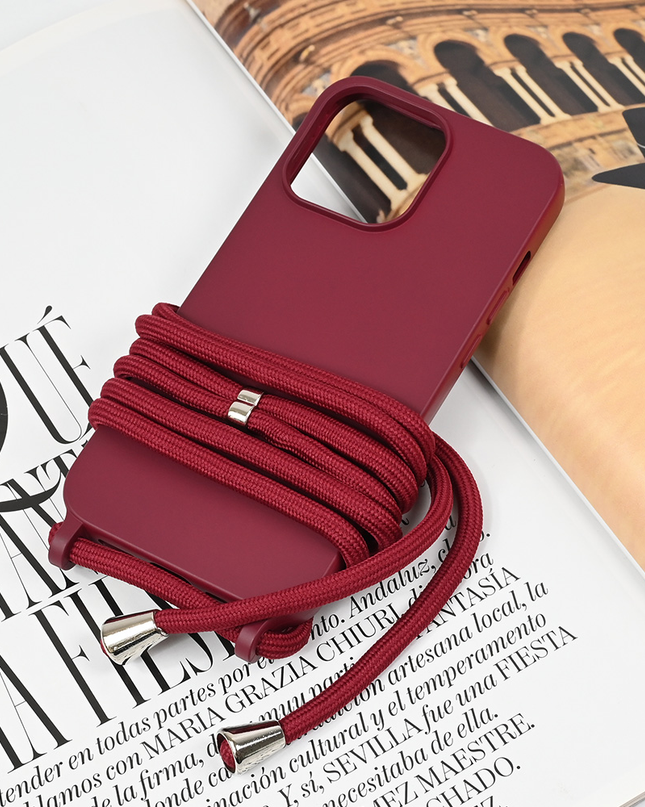 Torbica Crossbody za iPhone 13 Pro 6.1 bordo
