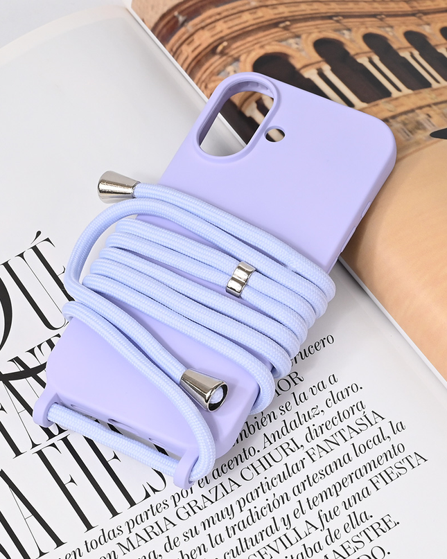 Torbica Crossbody za iPhone 16 6.1 ljubicasta