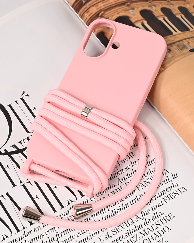 Torbica Crossbody za iPhone 16 6.1 roze