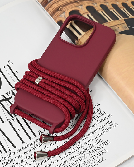 Torbica Crossbody za iPhone 16 Pro 6.3 bordo
