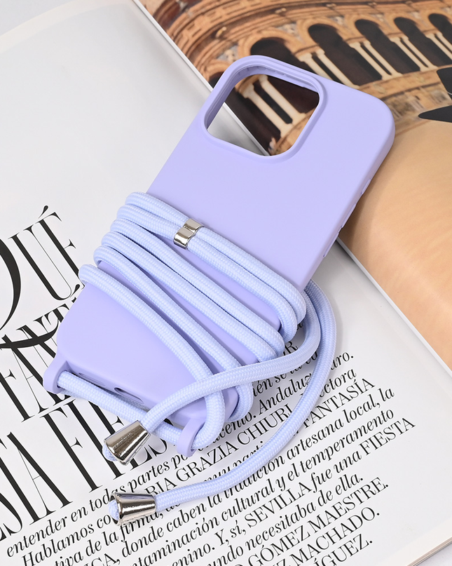 Torbica Crossbody za iPhone 16 Pro 6.3 ljubicasta