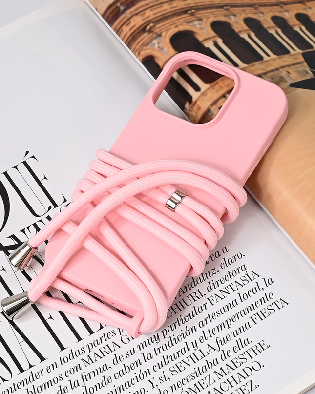 Torbica Crossbody za iPhone 16 Pro 6.3 roze