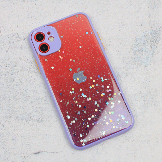 Torbica Frame Glitter za iPhone 11 6.1 ljubicasta