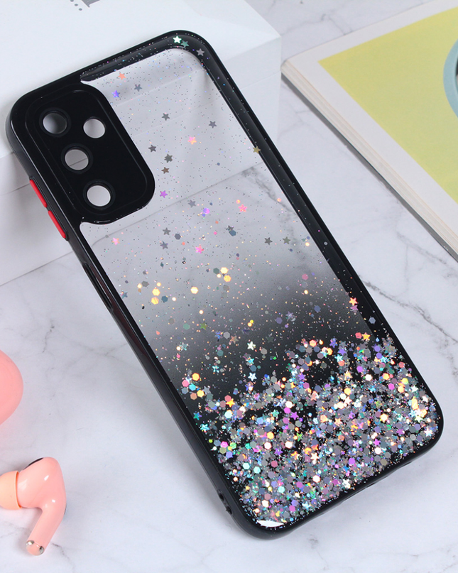 Torbica Frame Glitter za Samsung A145R/A146B Galaxy A14 4G/5G crna