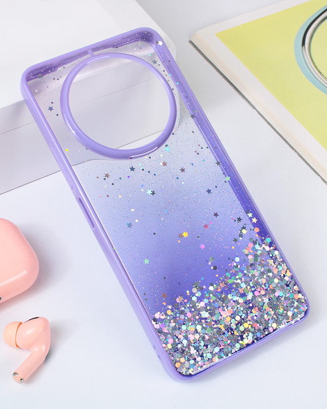 Torbica Frame Glitter za Xiaomi Redmi A3 ljubicasta