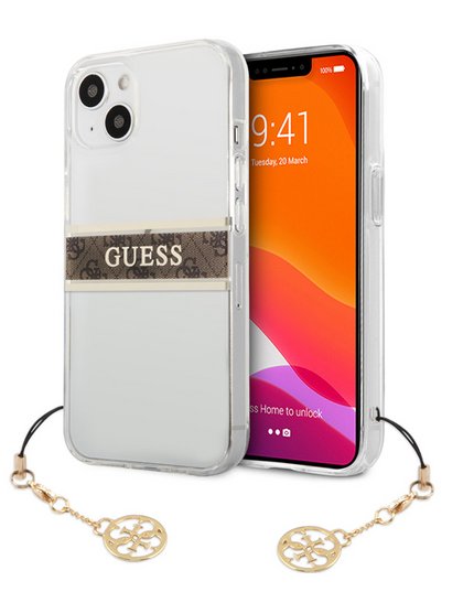 Torbica Guess 4G Stripe Charm za iPhone 13 6.1  (GUHCP13MKB4GBR)