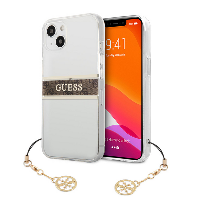 Torbica Guess 4G Stripe Charm za iPhone 13 6.1  (GUHCP13MKB4GBR)