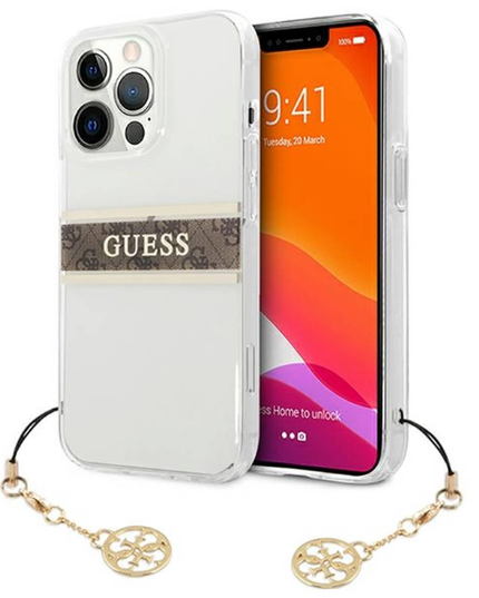 Torbica Guess 4G Stripe Charm za iPhone 13 Pro 6.1  (GUHCP13LKB4GBR)