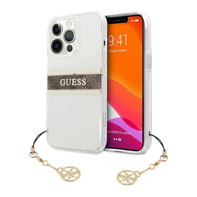 Torbica Guess 4G Stripe Charm za iPhone 13 Pro Max 6.7  (GUHCP13XKB4GBR)
