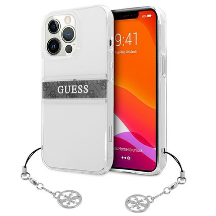 Torbica Guess 4G Stripe Charm za iPhone 13 Pro Max 6.7  (GUHCP13XKB4GGR)
