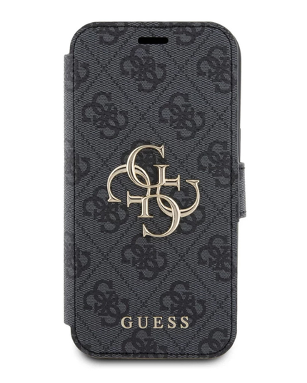 Torbica Guess Bk Pu leather 4G Metal Logo za iPhone 15 6.1  (GUBKP15S4GMGGR)