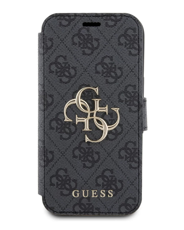 Torbica Guess Bk Pu leather 4G Metal Logo za iPhone 15 6.1  (GUBKP15S4GMGGR)