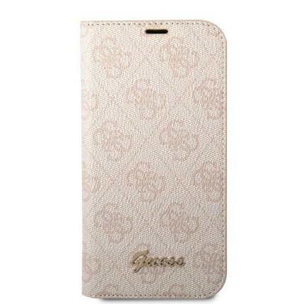 Torbica Guess BT PC/TPU 4G PU Script Metal za iPhone 14 Pro 6.1 (GUBKP14LHG4SHP)