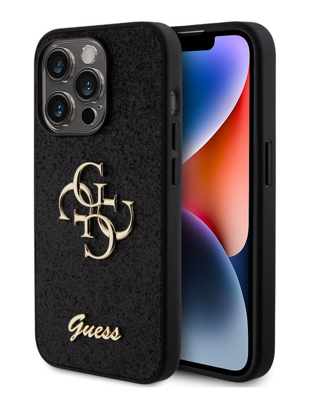 Torbica Guess Hc Fixed Glitter 4G Big Metal Logo za iPhone 15 Pro 6.1  (GUHCP15LHG4SGK)