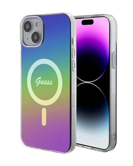 Torbica Guess Hc IML Magsafe Iridescent za iPhone 15 6.1  (GUHMP15SHITSK)