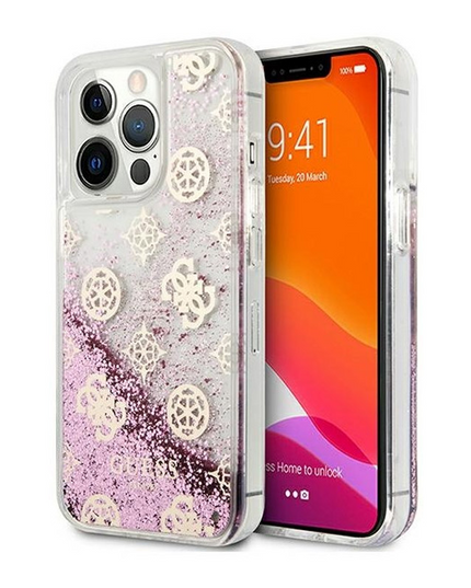 Torbica Guess Hc Liquid Glitter Peony za iPhone 13 Pro 6.1  (GUHCP13LLGPEPI)